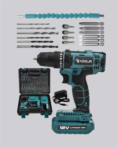 18 Parça Profesyonel Şarjlı Matkap Vidalama