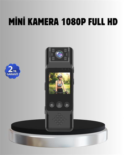 180° Döner Lensli Mini Kamera 1080P Full HD Hareket Algılama 1200mAh