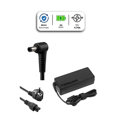 19V 4.74A 4.0 * 1.7mm 90W HP / CASPER İçin Laptop Adaptör