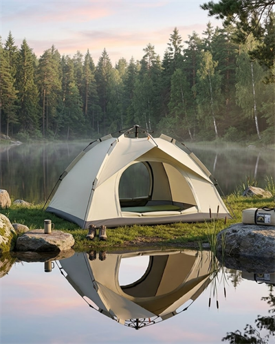2 3 Kişilik Otomatik Kamp Çadırı Suya Dayanıklı Çift Astarlı Outdoor Çadır