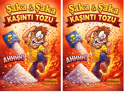 2 Adet Kaşıntı Tozu Şaka Kaşıntı Tozu Eğlence Şaka Amaçlı Toz