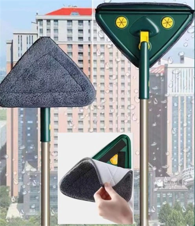 2 Bezli Üçgen Çek Çekli Mop Islak Mendil Uyumlu