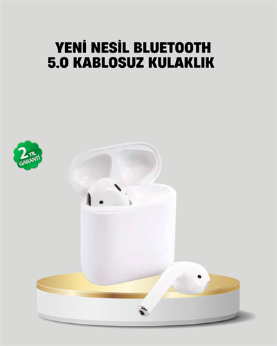 2. Nesil Bluetooth 5.0 Kablosuz Kulaklık Su Geçirmez HD Ses