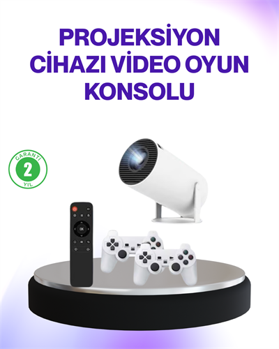 2.4G Kablosuz Destekli Oyun ve Film Projeksiyonu Ev Kullanımı İçin