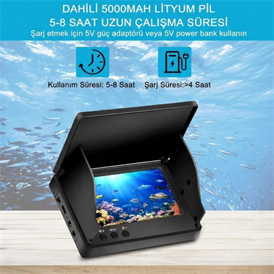 20 Metre Sualtı Balık Tutma Kamerası