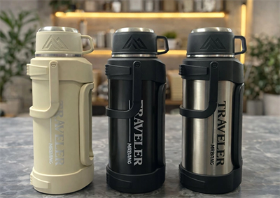 2000 ml Bardaklı Çift Katmanlı Vakumlu Paslanmaz Çelik Termos