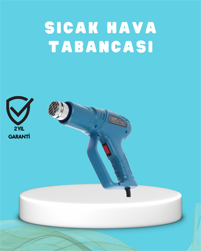 2000W Sıcak Hava Üfleme Tabancası Seramik Rezistanslı Profesyonel