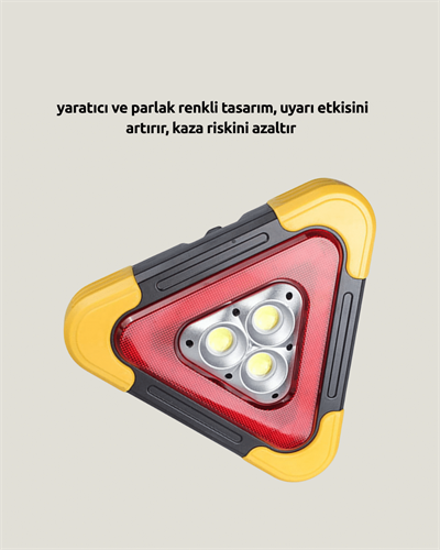 2000mAh Kapasiteli Taşınabilir Üçgen Park Lambası Yeni Nesil