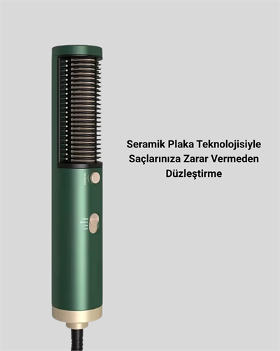 200°C Seramik Plakalı Saç Düzleştirici – Elektriklenme Önleyici İyon Teknolojisi