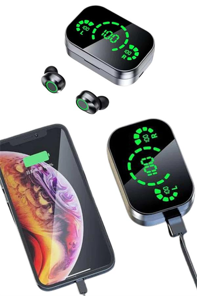 2025 Model Bluetooth Kulaklık Telefon Şarj Edebilen Çağrı Cevaplama Dijital Göstergeli