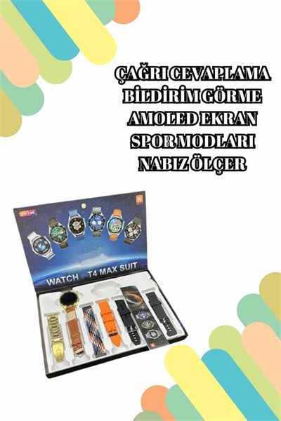 2025 Model Çok Kordonlu Akıllı Saat ve Bluetooth Kulaklık El Fenerli