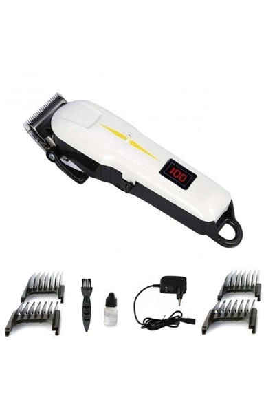 2025 Model Şarjlı Dijital Saç Sakal Tıraş Makinesi Islak Kuru Kullanıma Uygun