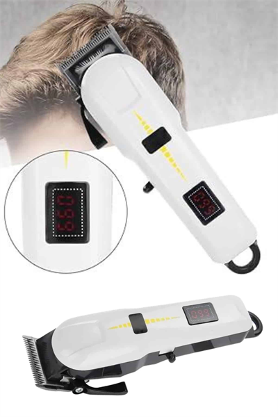 2025 Model Şarjlı Dijital Saç Sakal Tıraş Makinesi Islak Kuru Kullanıma Uygun