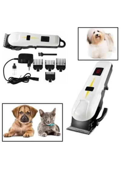 2025 Model Şarjlı Dijital Saç Sakal Tıraş Makinesi Islak Kuru Kullanıma Uygun