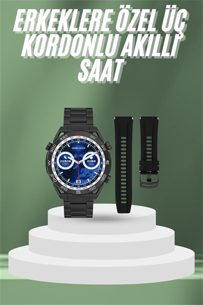 2025 Model Yuvarlak Ekran Android ve İOS Uyumlu GPS Takibi Yapabilen Akıllı Saat