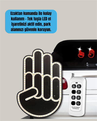2025 Orijinal LED El Park Uyarı Sistemi Uzaktan Kumandalı