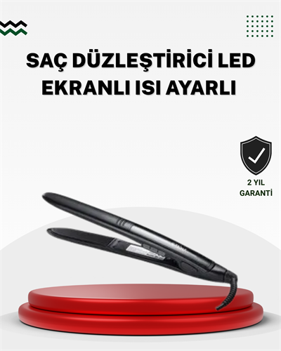 2025 Seri Profesyonel Isı Ayarlı Titanyum Kaplama Saç Düzleştirici Dijital Ekranlı