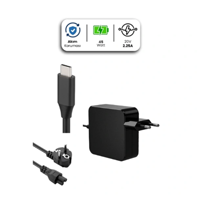 20V 2.25A TYPE-C 45W LENOVO İçin Laptop Adaptör
