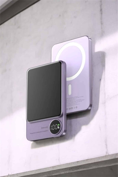 22.5W Magsafe Kablosuz Şarjlı Powerbank Dijital Ekran ve Hızlı Şarj
