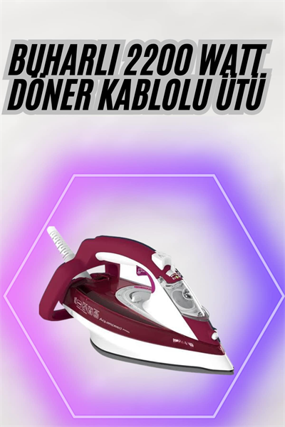 2200W Seramik Kaplama Estetik Tasarımı 360 Derece Dönebilir Kablosu