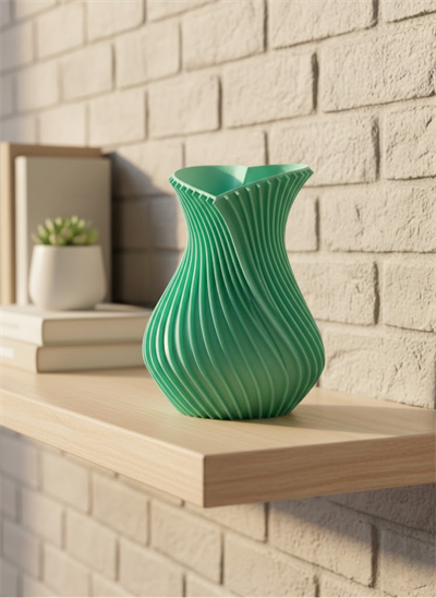 24 cm Turkuaz Kalp Formlu Büyük Boy Vazo Estetik Dekor Ürünü