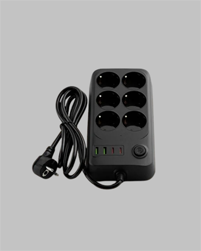 2500W Güçlü 6’lı Priz USB ve Type-C Çıkışlı Termal Korumalı
