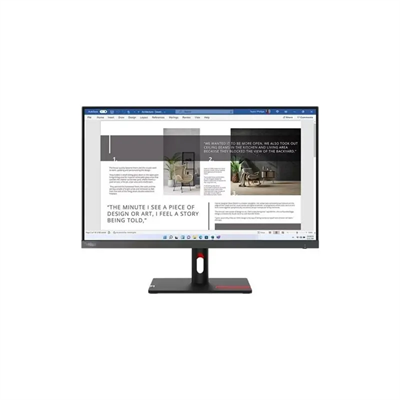 27 LENOVO S27I-30 THINKVISION 63DFKAT4TK FHD 4MS 100HZ HDMI+VGA WLED MONITOR