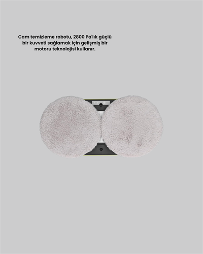 2800 Pa Güçlü Emişli Akıllı Cam Temizleyici Robot