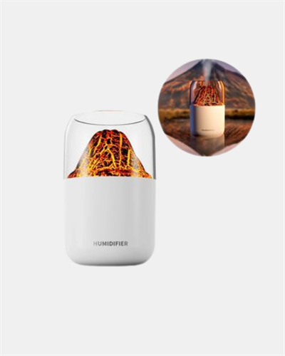 280ml Alev Işıklı Ultrasonik Hava Nemlendirici Sessiz ve USB Şarjlı