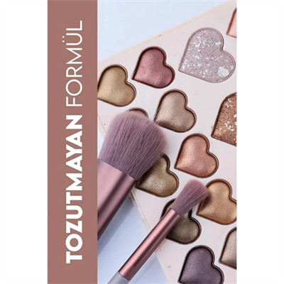 28li Sedefli Shine Kalp Far Paleti - 2li Set