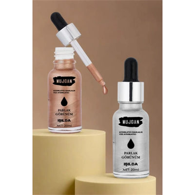 2li Damlalık Şişeli Likit Aydınlatıcı Highlighter Seti