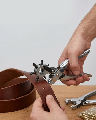 2li Kemer Delme Aparatı Deri Delik Açma Pensesi Çok Amaçlı Kullanım