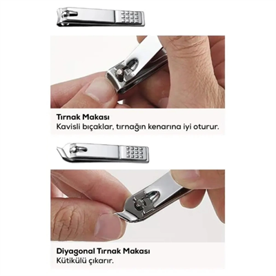 2li Profesyonel Tırnak Makası Seti