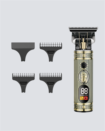 2’si 1 Arada Saç ve Sakal Düzeltici Seti – T Bıçaklı, 8 Farklı Kılavuz Tarağı