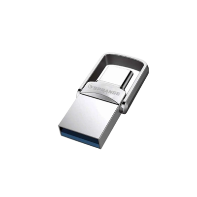 2si 1 Arada USB 3.2 Type-C Ve USB 64GB Metal Flash Disk