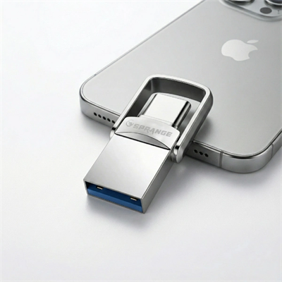 2si 1 Arada USB 3.2 Type-C Ve USB 64GB Metal Flash Disk