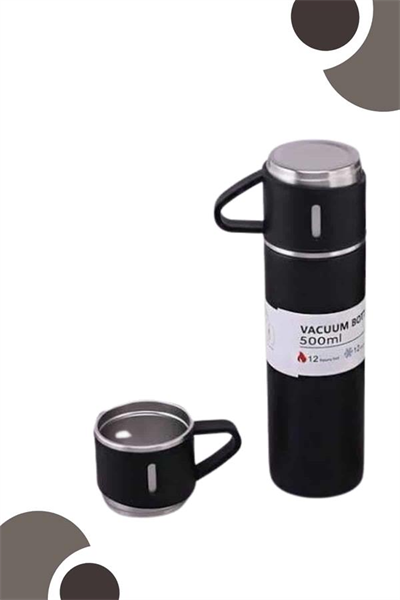 3 Bardaklı Termos Seti Anneler Gününe Özel Hediye Taşınabilir Sızdırmaz Isı Koruyucu