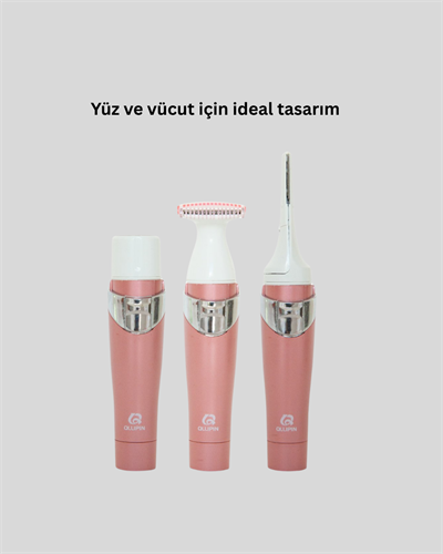 3 Başlıklı Kadın Yüz ve Vücut Tüy Temizleme Makinesi