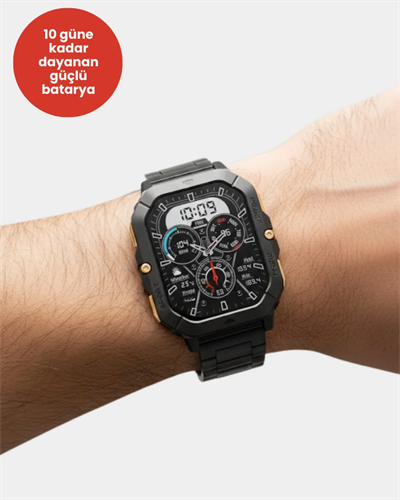 3 Kordonlu Akıllı Saat Uzun Pil Süreli