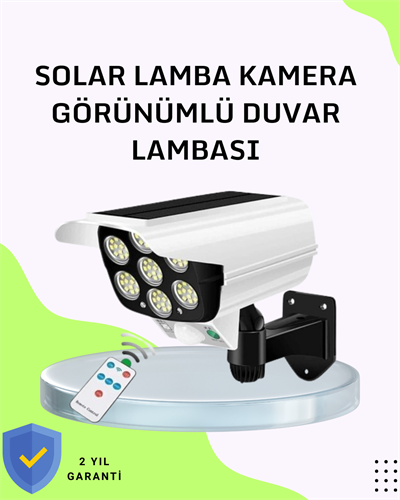 3 Modlu Güneş Paneli Aydınlatmalı Dış Mekan Güvenlik Işığı – IP65 Su Geçirmez, PIR Sensörlü