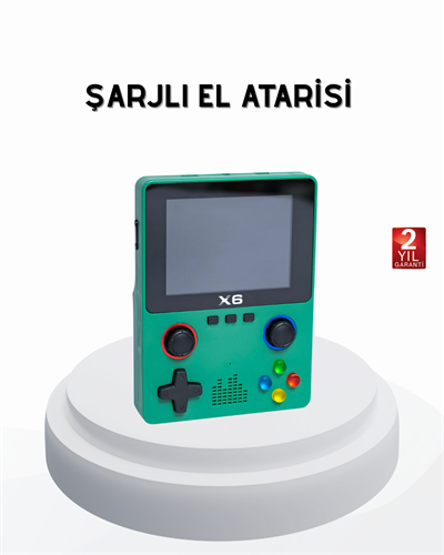 3.5 İnç IPS Ekranlı Taşınabilir Oyun Konsolu Ergonomik Çift Tetikli