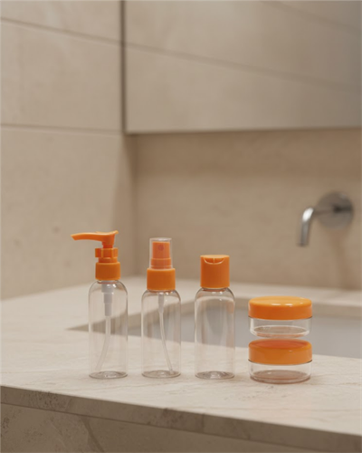 30 ml 5’li Seyahat Şişesi Seti Çantalı Kozmetik Organizer