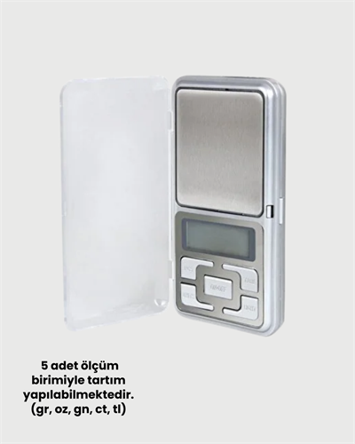 300 Gr Hassas Cep Terazisi Mavi Işıklı LCD Ekranlı