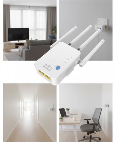300Mbps WiFi Tekrarlayıcı WPS Güvenlikli AP Modlu Güçlendirici