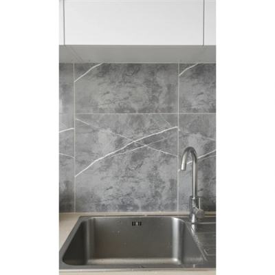 30x30 Antrasit Mermer Desenli Duvar Sticker