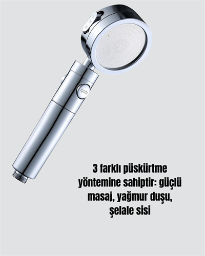360° Ayarlanabilir Çok Fonksiyonlu Duş Başlığı