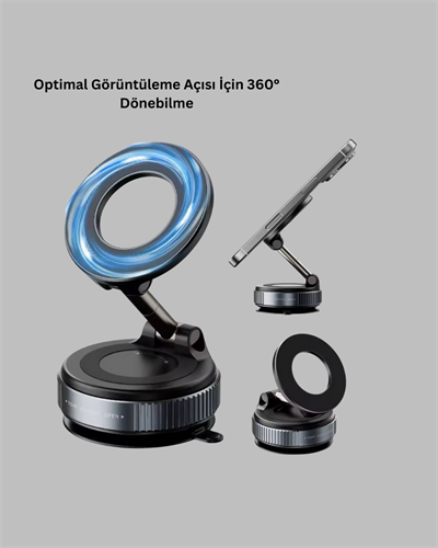 360 Derece Ayarlanabilir Manyetik Araç Telefon Standı