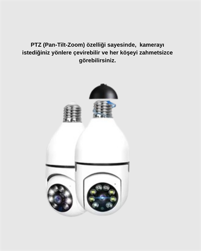 360 Derece Dönebilen Akıllı Duylu Kamera – PTZ, Uzaktan Kontrol, Hareket Algılama