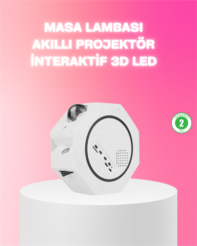 360° Döndürülebilir Yıldızlı Gökyüzü Projeksiyon Gece Lambası