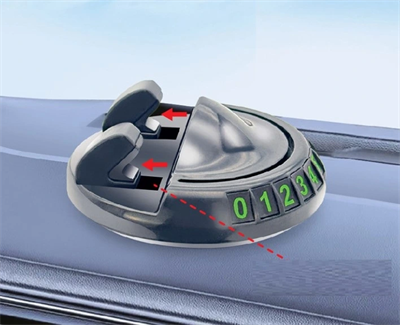 360° Dönebilen Yapışkanlı Numaratörlü Araç Telefon Tutucu